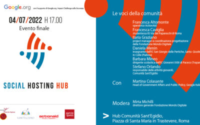 La rete di vicinanza di Social Hosting Hub: Evento finale